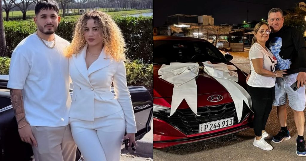 Pareja de Flor de Cuba regala un carro a sus padres en la isla: "No es lujo, es gratitud."