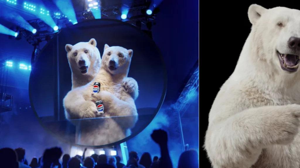 Pepsi va más allá y pone el oso polar de Coca-Cola como imagen de sus redes sociales