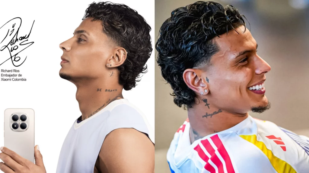 Richard Ríos consiguió nuevo trabajo, aparte de su labor como volante de la selección Colombia, se le midió al mundo de la tecnología