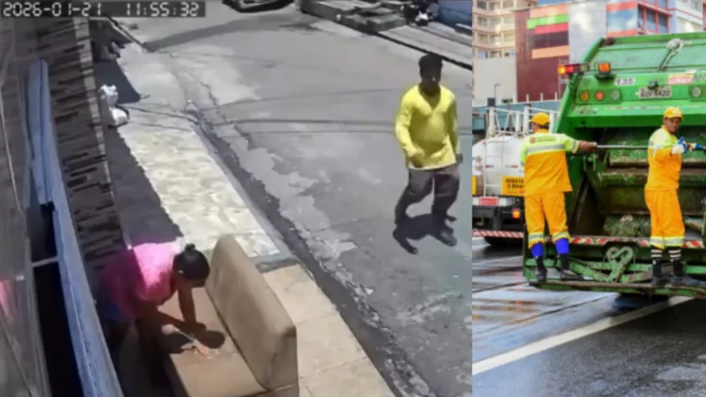 Sacó el sofá al sol y el camión de la basura se lo llevó por equivocación; mira el video viral