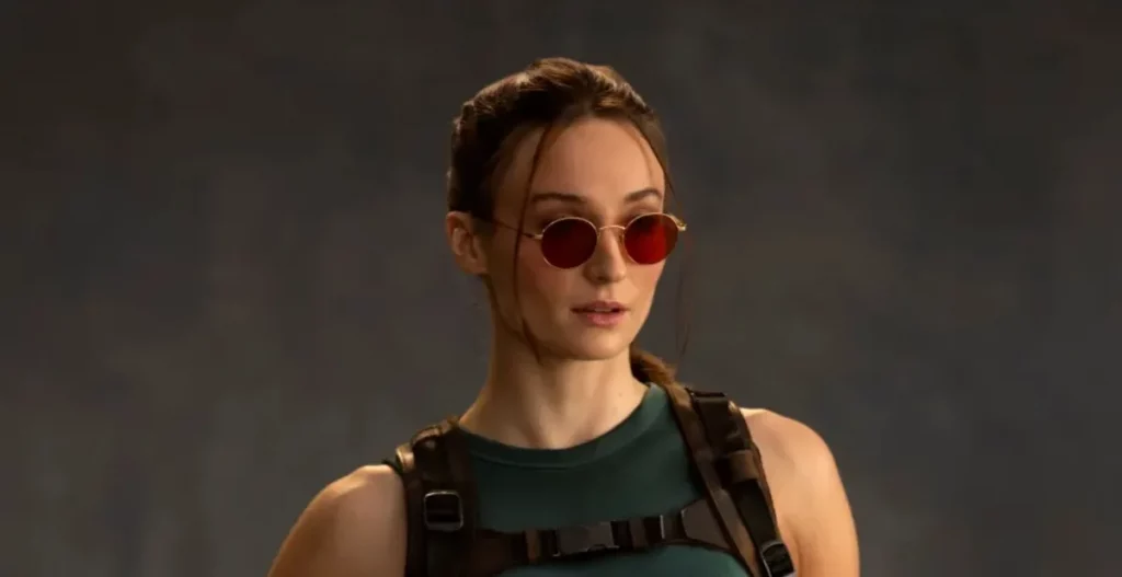 Sophie Turner se ve espléndida como la nueva Lara Croft