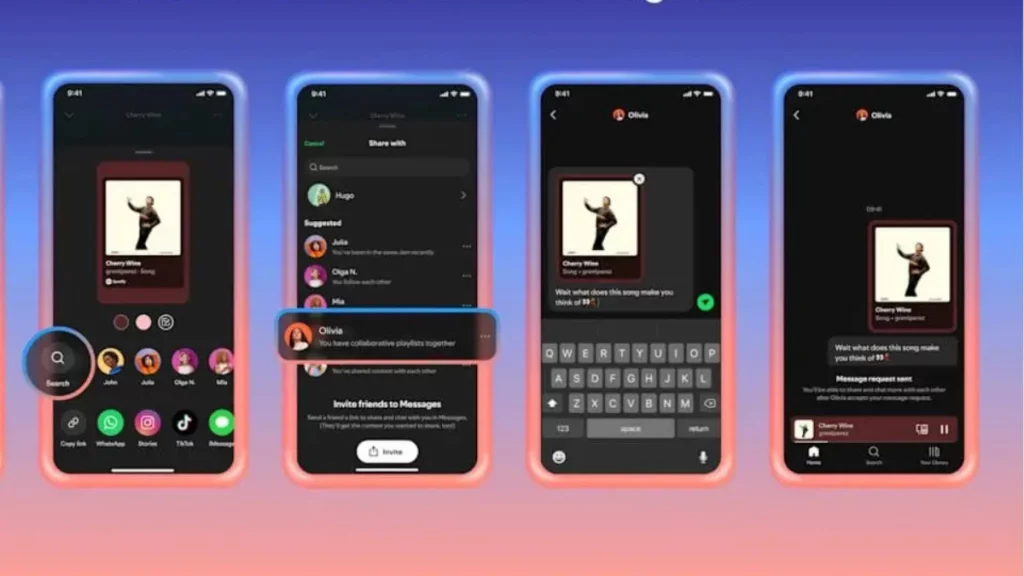 Spotify añade chats grupales en mensajes directos para compartir canciones, pódcasts y listas con hasta 10 personas: así funciona