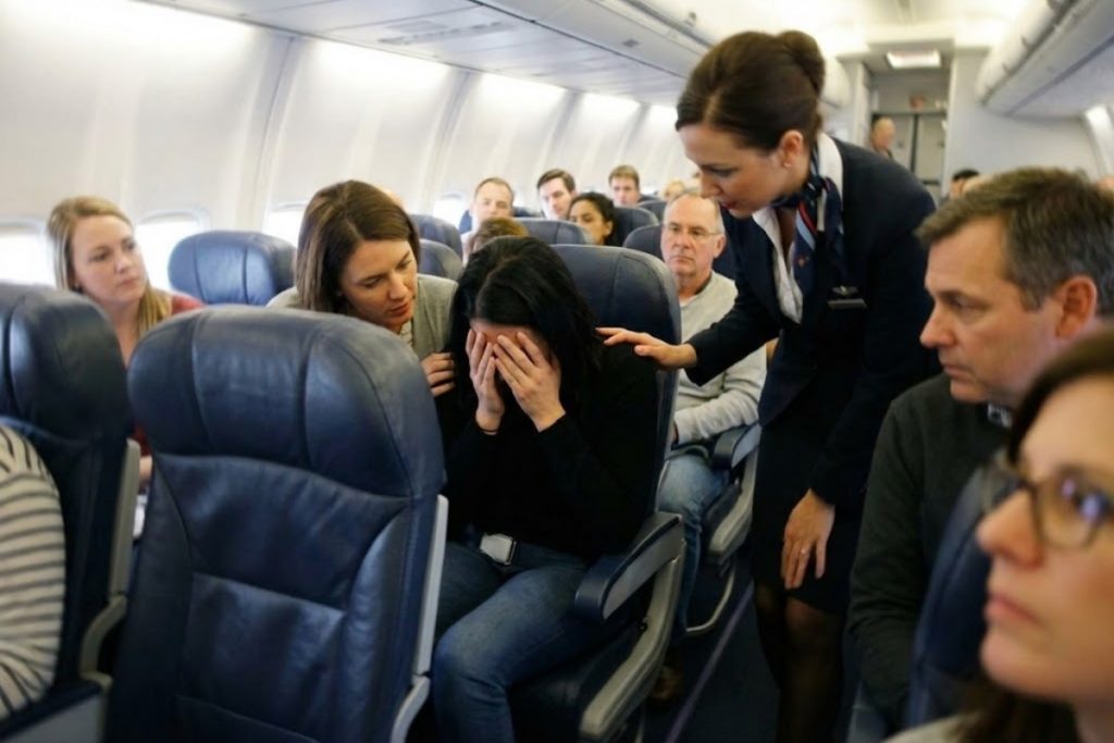 Una influencer se grabó gritando en un avión y tuvo que dar explicaciones sobre su ataque de pánico.