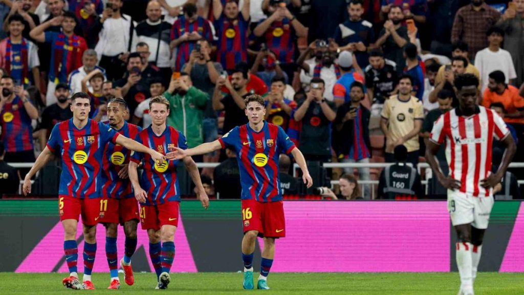 Uno a uno del Barça vs Athletic de semifinales de la Supercopa: Raphinha, insaciable e incansable