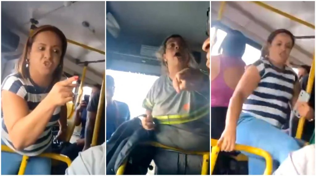 VÍDEO: motorista de ônibus é agredido com toboganes y tapas por dos pasajeras después de recusar a enfrentar alagamento