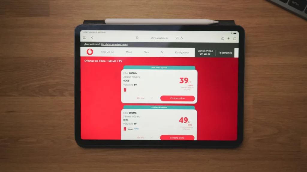 esta es la sección de la app de Vodafone que te va a ayudar a ahorrar más dinero