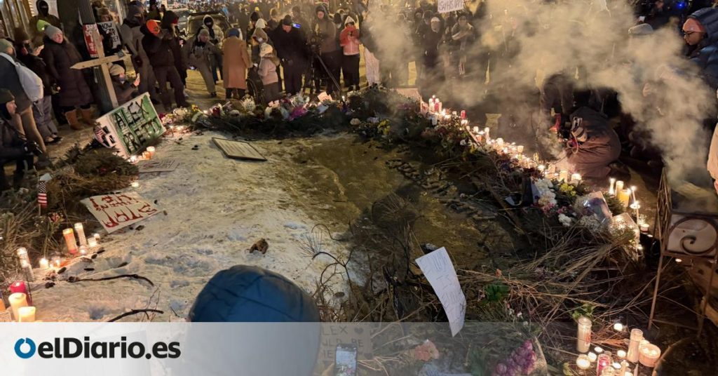 la vigilia a -22ºC por el último asesinado en Minneapolis a manos de agentes federales