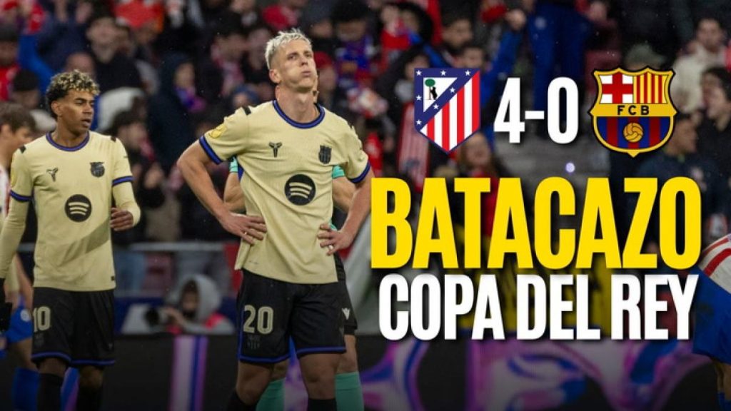 4-0 en el Metropolitano: el Barça, obligado a una hazaña en la vuelta