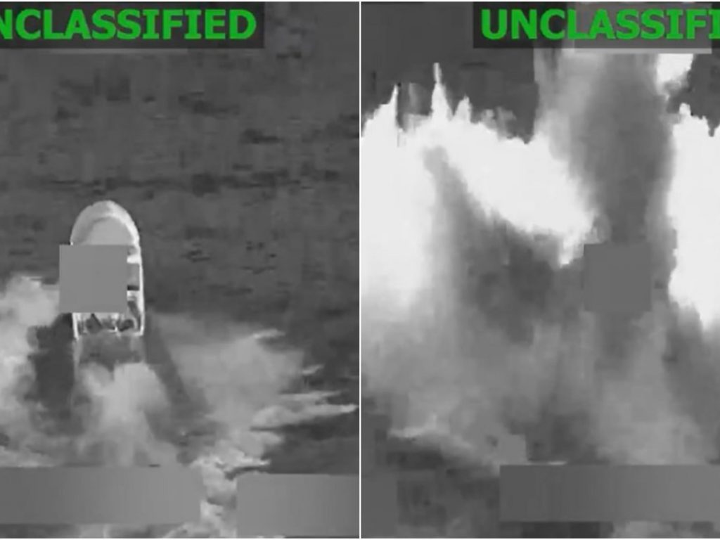 Así atacó Estados Unidos a otra narcolancha en el Pacífico: murieron dos personas