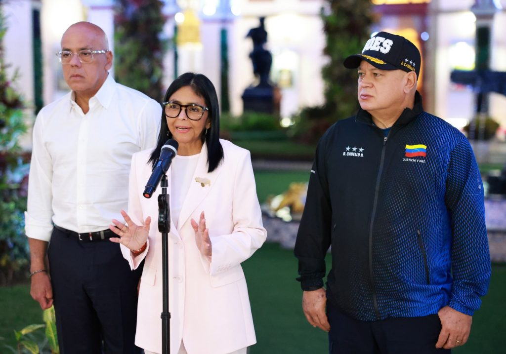 Delcy Rodríguez condicionó el proyecto de ley de amnistía para presos políticos