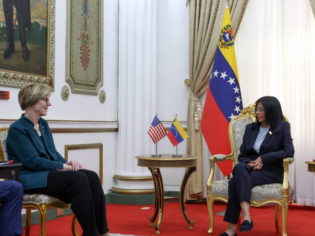 Delcy Rodríguez recibió la enviada de Estados Unidos para diseñar la Venezuela pos-Maduro