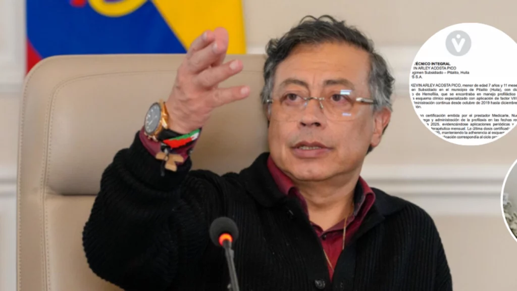 El presidente Gustavo Petro volvió a hablar sobre el caso de Kevin Acosta, niño que sufría hemofilia y murió tras caída: ‘No aceptó intervención quirúrgica’ El presidente Gustavo Petro volvió a hablar sobre el caso de Kevin Acosta, niño que sufría hemofilia y murió tras caída: 'No aceptó intervención quirúrgica'