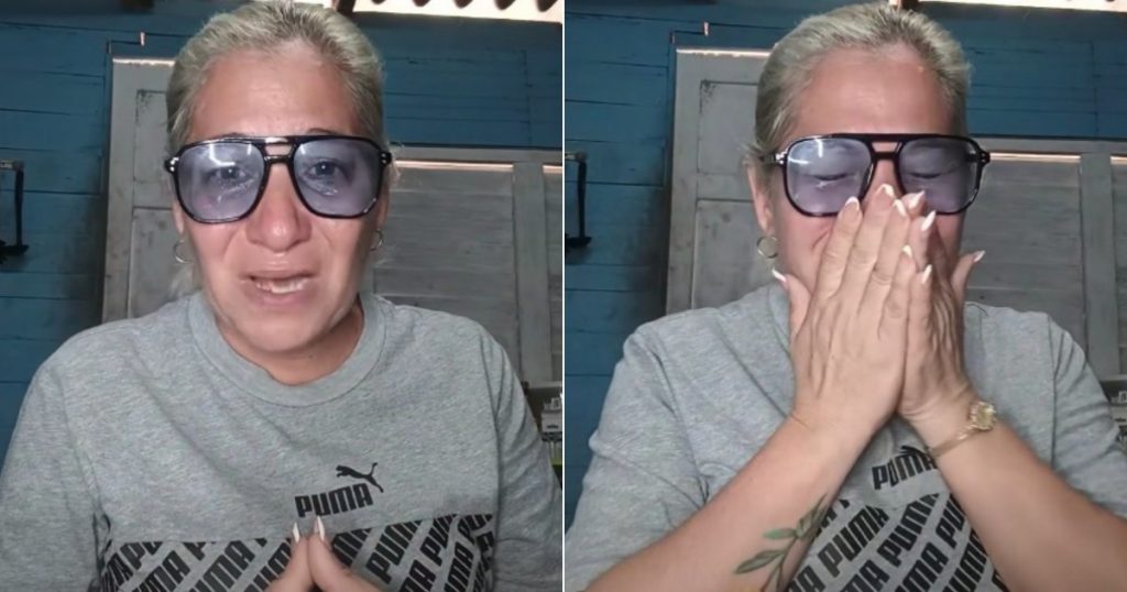 Entre lágrimas de desesperación, cubana pide ayuda para personas vulnerables que no pueden comprar alimentos.