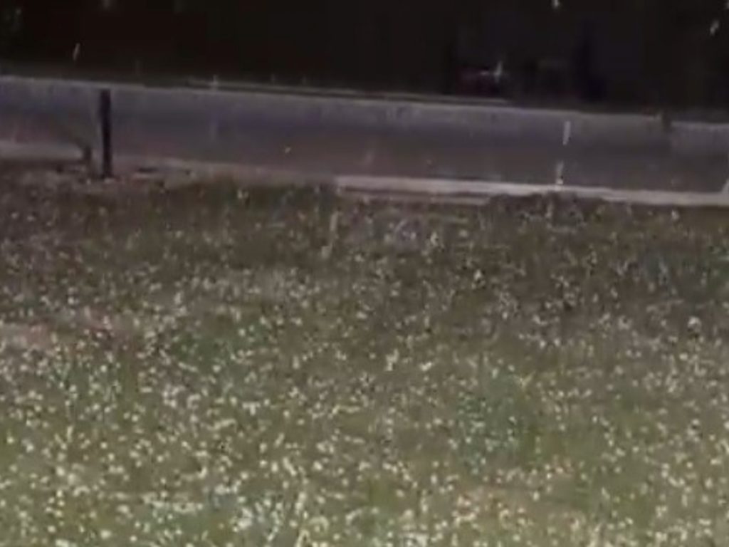 Granizo de madrugada en la Ciudad y el GBA en medio del calor agobiante