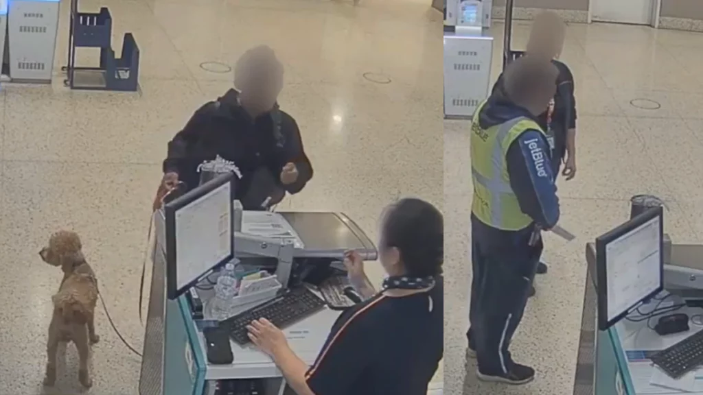 Indignación en Estados Unidos por mujer que abandonó a su perrito en el aeropuerto de Nevada