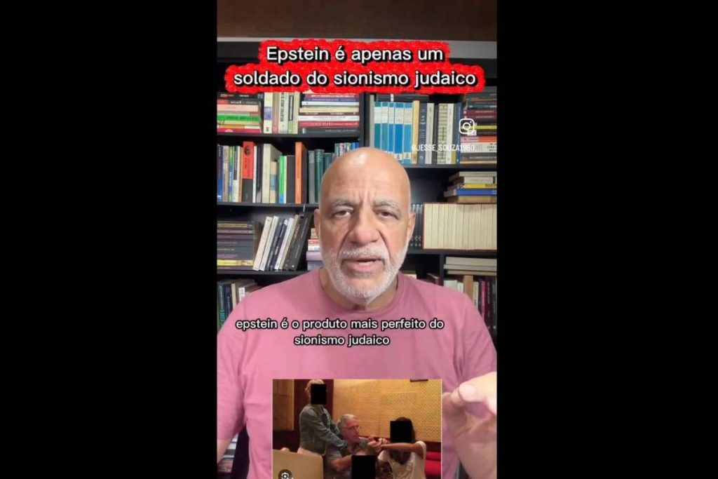 Jessé dijo que "Epstein é produto do sionismo judaico" - 02/09/2026 - Política