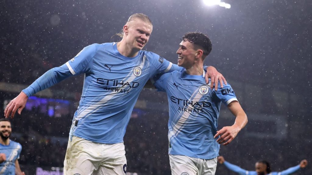 Manchester City vence a Fulham con facilidad y se mantiene en la cola del Arsenal en la Premier League