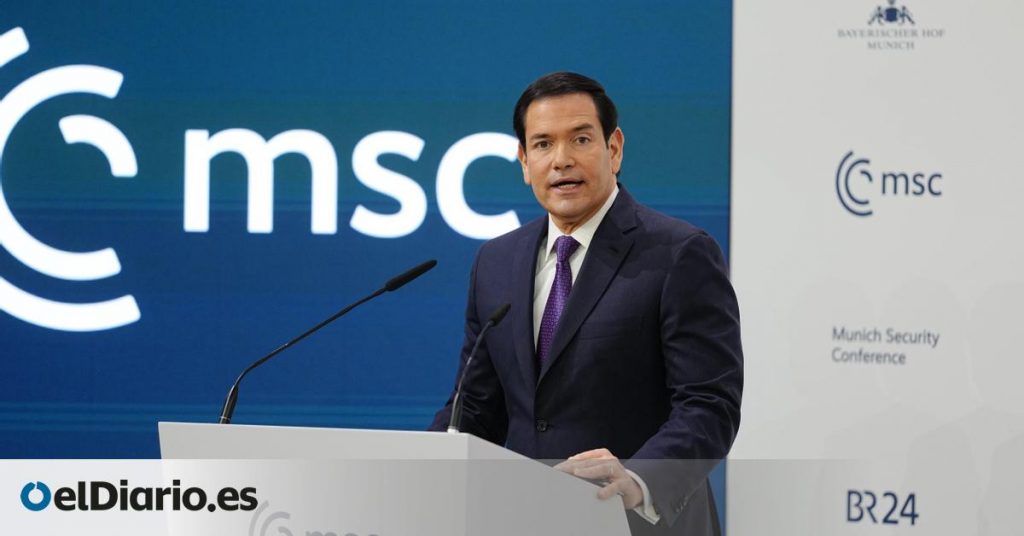 Marco Rubio reprocha a Europa sus políticas migratorias y climáticas al tiempo que rechaza que EEUU busque "el fin de la era transatlántica"