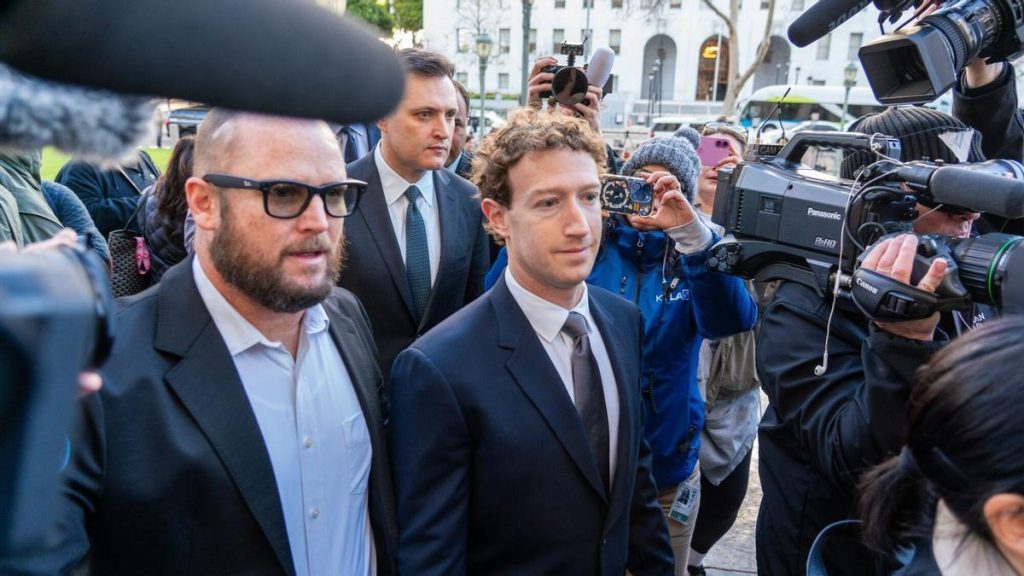 Mark Zuckerberg, jefe de Meta, declara en un juicio sobre la adicción de los menores a las redes sociales que amenazan el negocio de los gigantes tecnológicos Mark Zuckerberg, jefe de Meta, declara en un juicio sobre la adicción de los menores a las redes sociales que amenazan el negocio de los gigantes tecnológicos