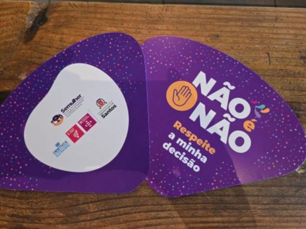 Não é Não: Carnaval de Santos terá campanha contra assédio Não é Não: Carnaval de Santos terá campanha contra assédio