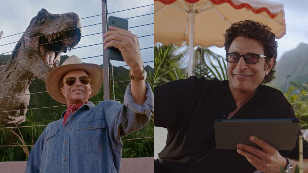 (Video) Sam Neill, Laura Dern y Jeff Goldblum vuelven a "Jurassic Park" en divertido spot para el Super Bowl