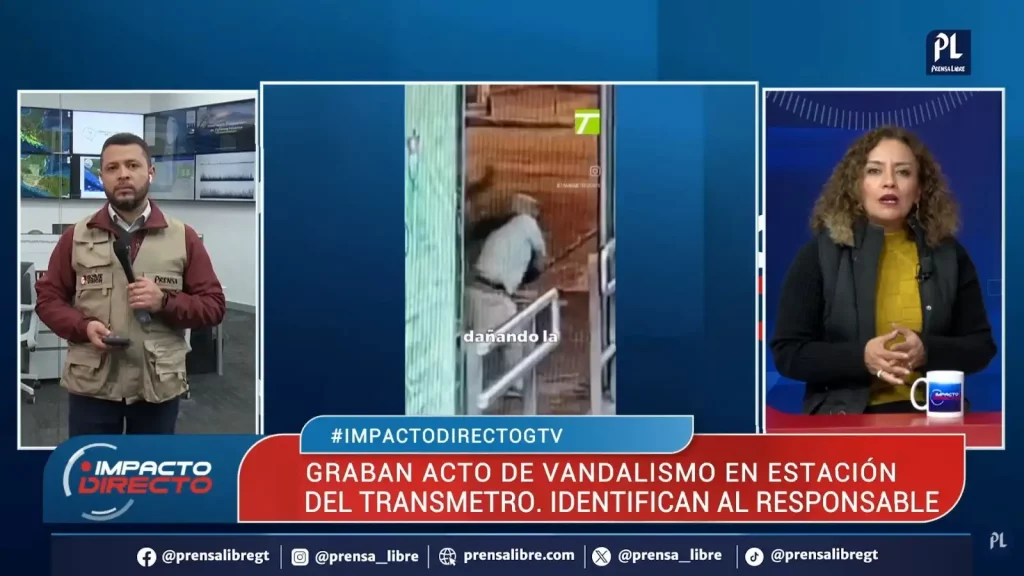 identifican al responsable de destruir la estación del Transmetro