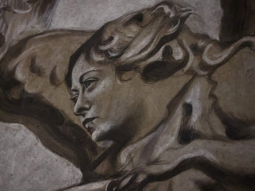 restauraron la figura de un querubín en una basílica y apareció con la cara de Giorgia Meloni