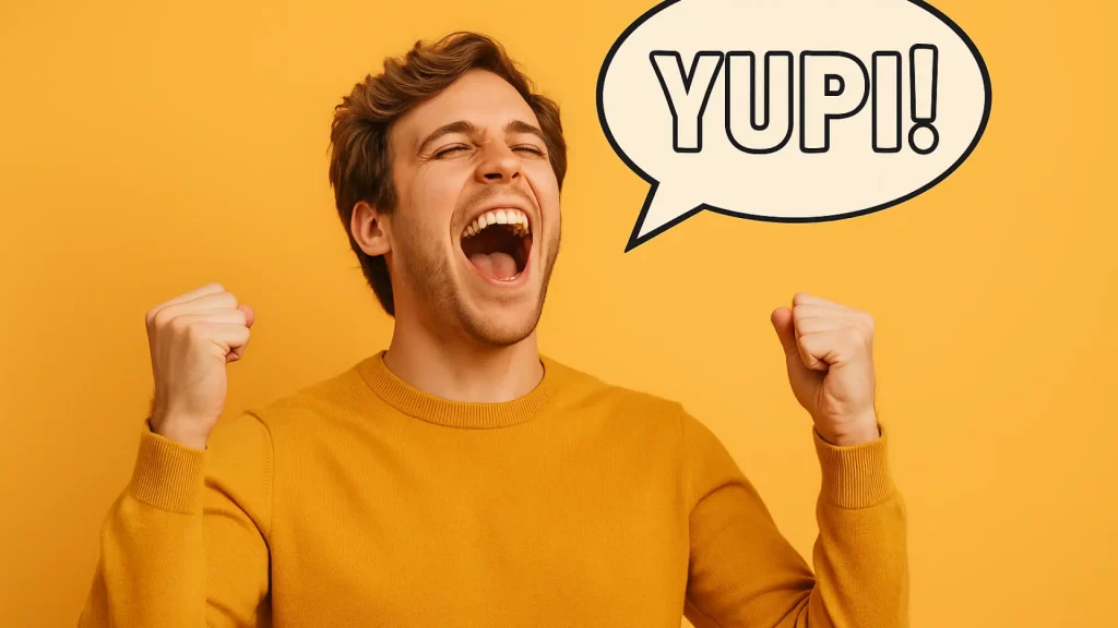 ¿Cuál es el origen de la interjección ¡Yupi! ¿Para expresar alegría?