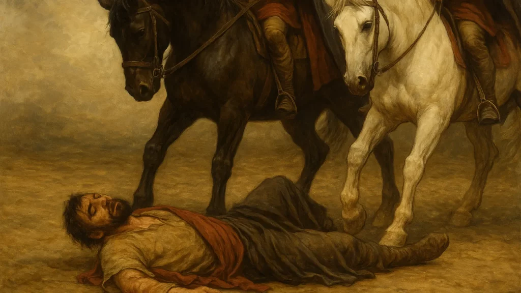 ¿De dónde surge la expresión 'Dejar a alguien a los pies de los caballos'?